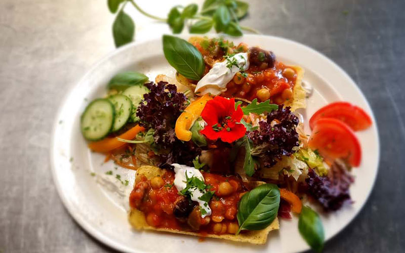 Salat schön angerichtet